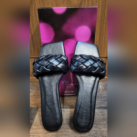 3 PAIRS! 3 PAIRS! Women's Sandals- Pink/Multicolor and Black Flats - Sandals - Picture 2 of 10